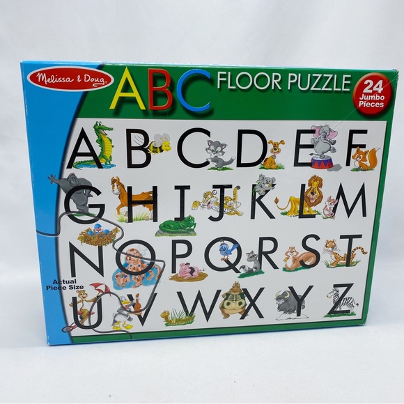 Melissa & Doug Toys Melissa Doug Giant Animal Alphabet Floor Puzzle Poshmark